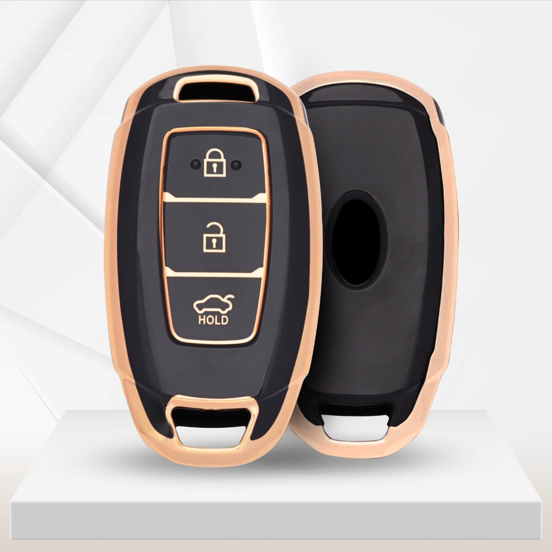 Hyundai Gold Line TPU Key Cover with Keychain (Type 2)