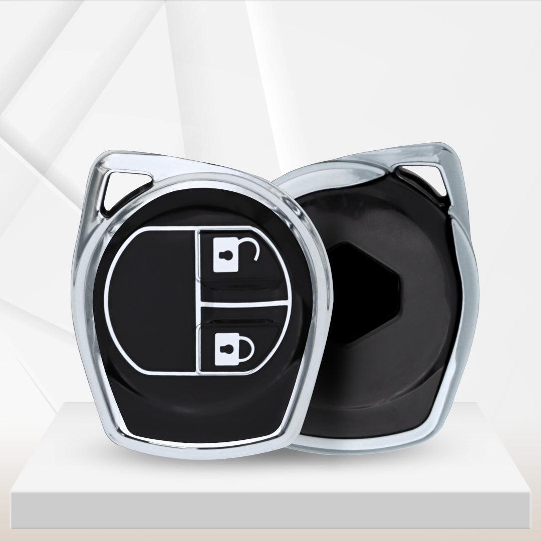 Suzuki Silver Line TPU Key Cover with Keychain