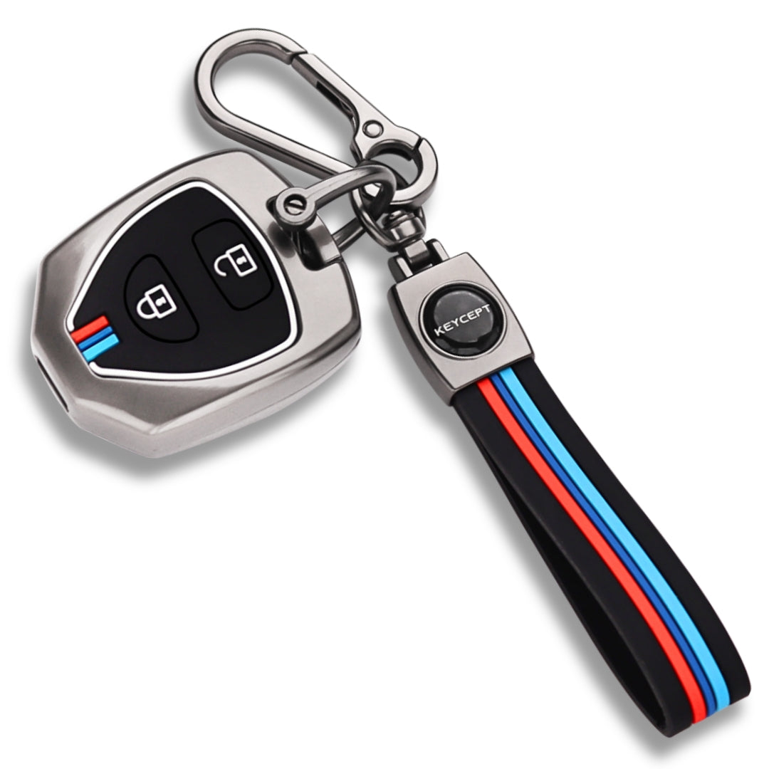Toyota Metal Alloy Key Cover with Keychain (Type M2).