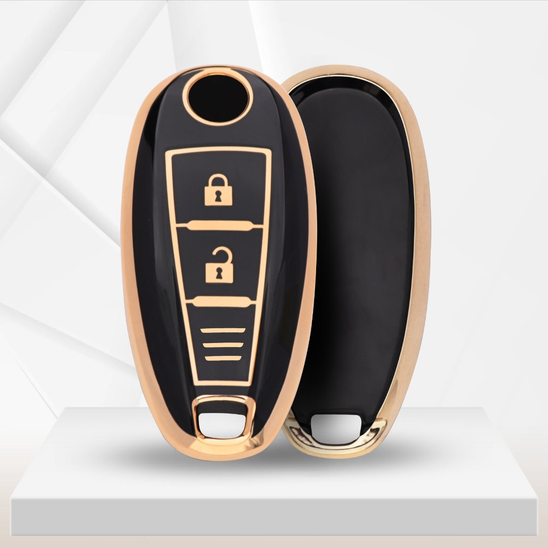 Suzuki Gold Line TPU Key Cover with Keychain (Type 2)