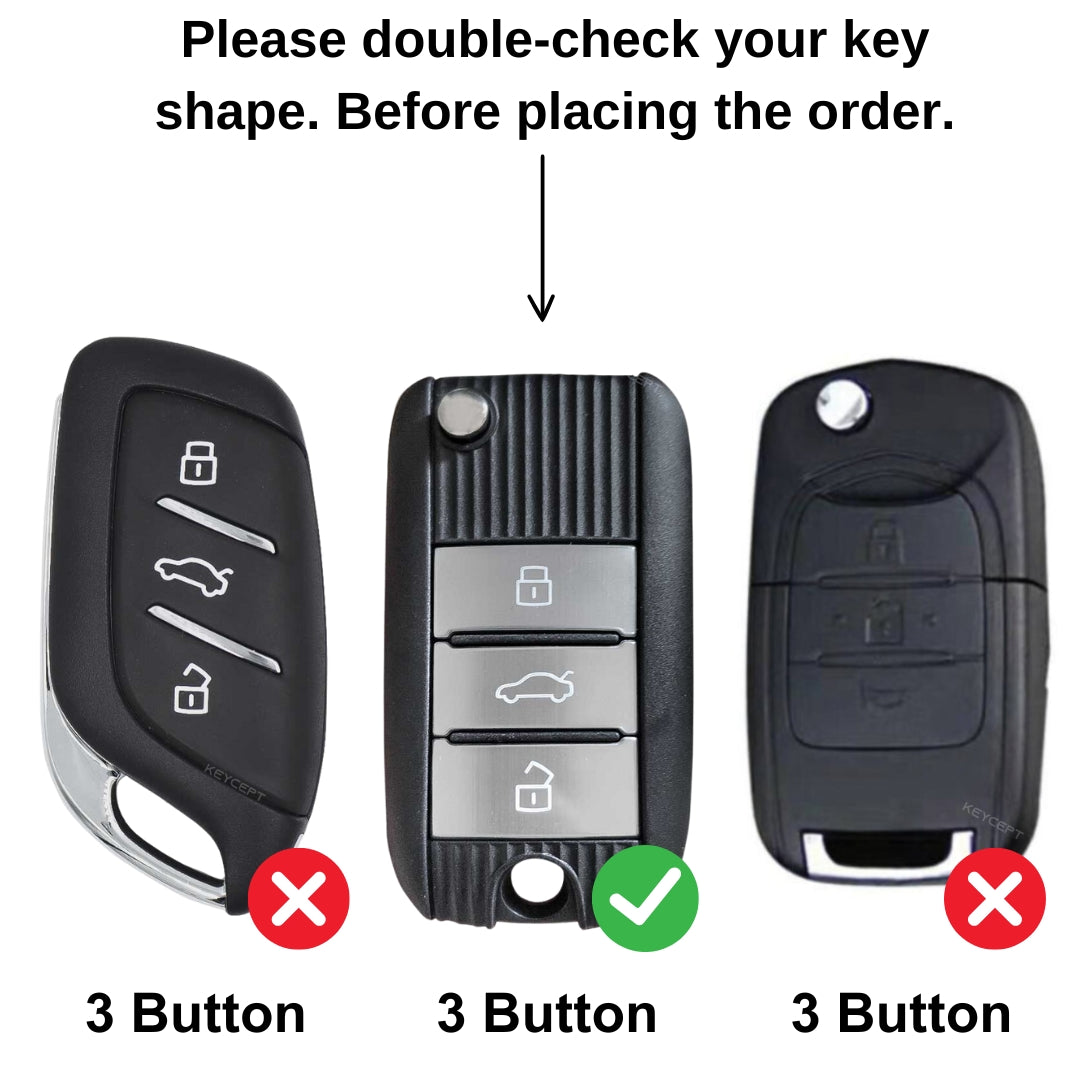 MG Silver Line TPU Key Cover with Keychain