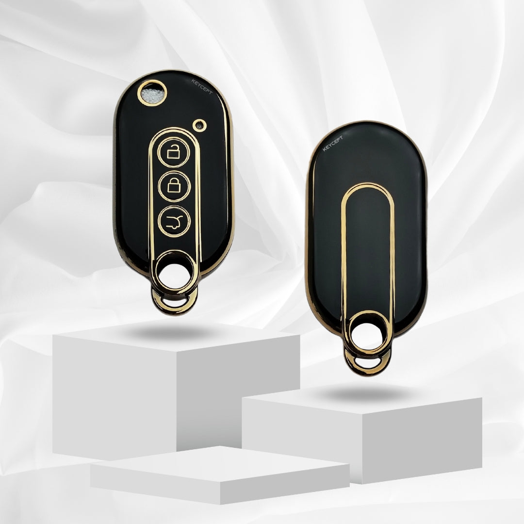 MG Gold Line TPU Car Key Cover with Keychain (Type 1)