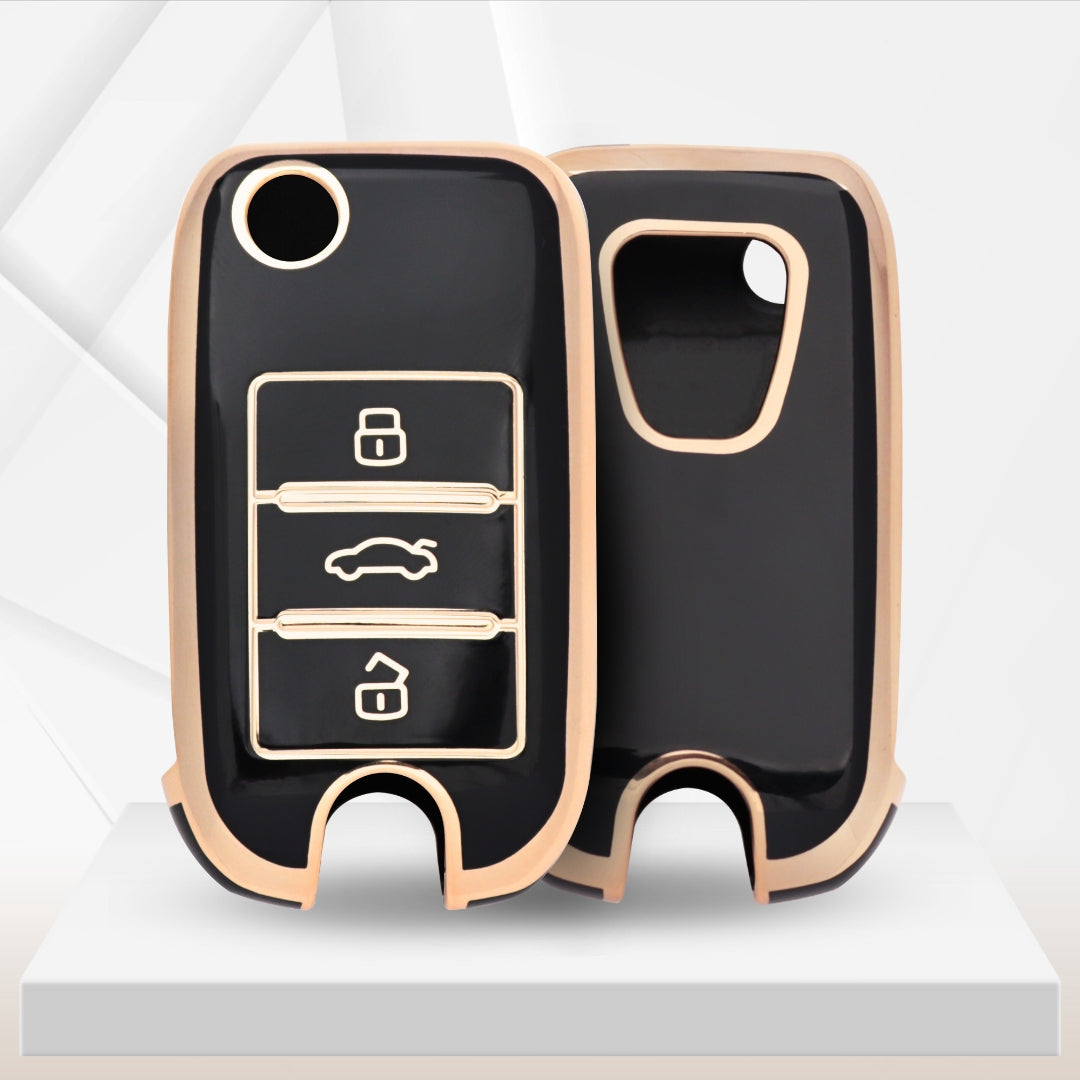 MG Gold Line TPU Key Cover with Keychain (Type 2)