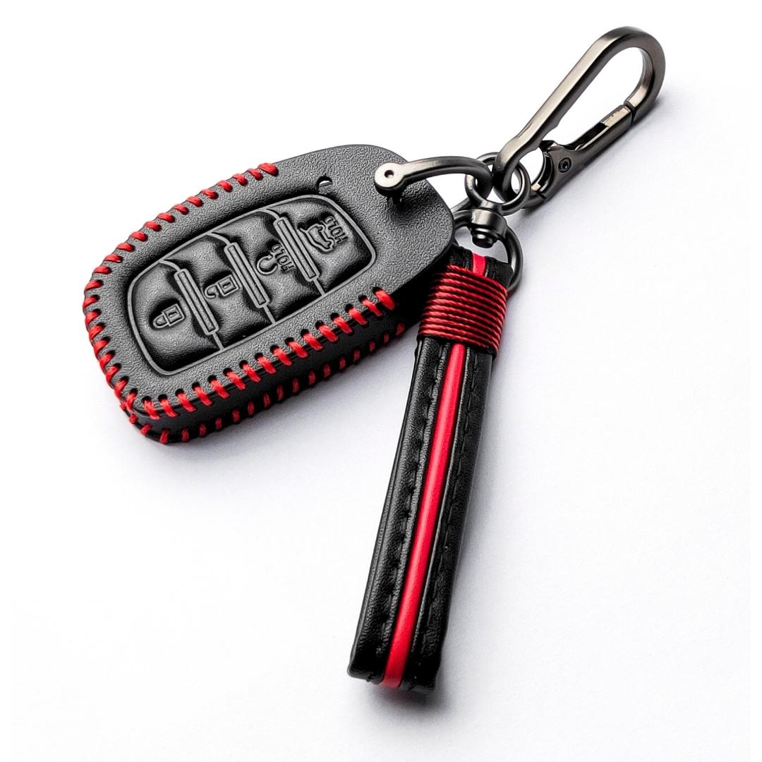 keycept leather key cover alcazar creta tucson 4 button smart shell case