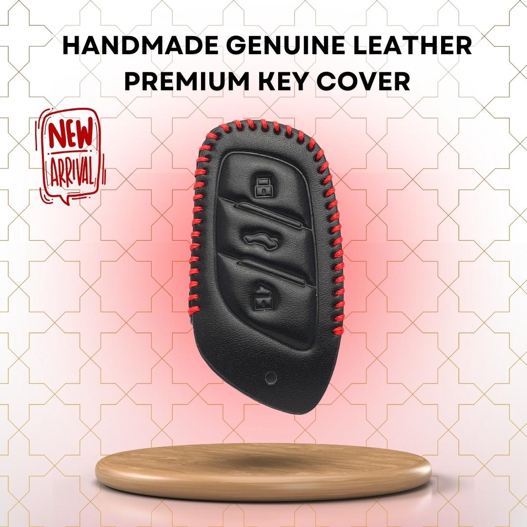 keycept leather key cover mg astor hector 3 button smart shell case