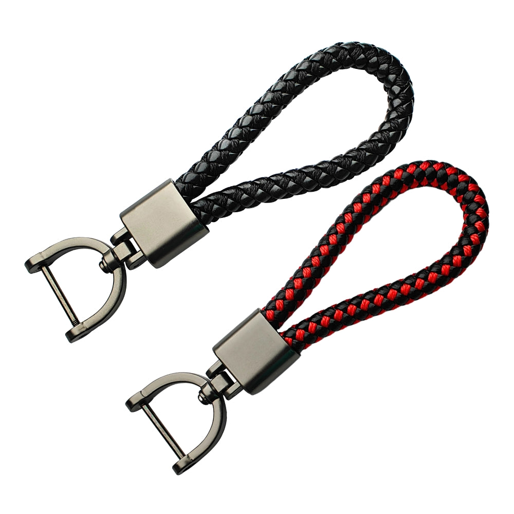 PU Rope Leather Thread with Zinc Alloy Key Holder. (Type 6)