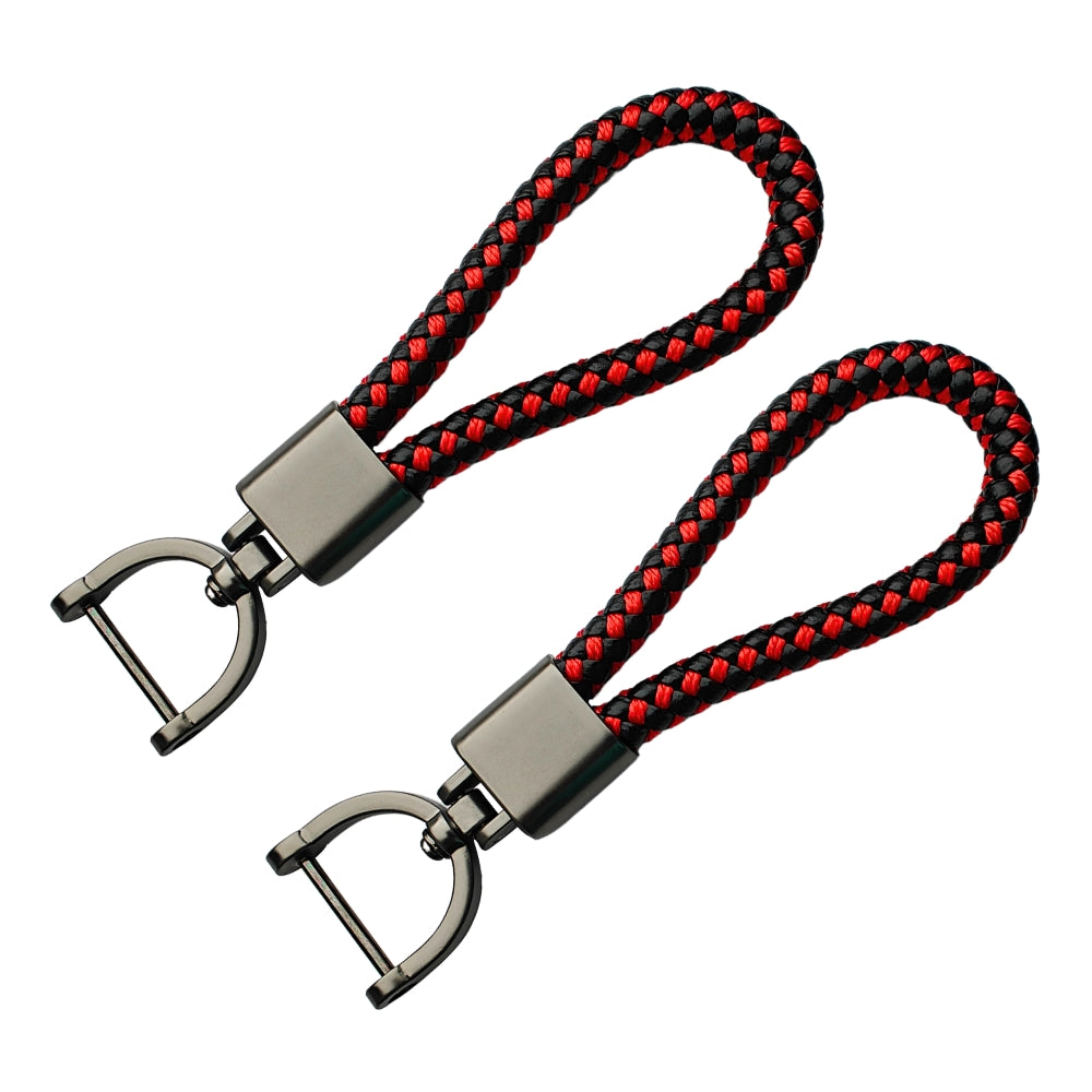 PU Rope Leather Thread with Zinc Alloy Key Holder. (Type 6)