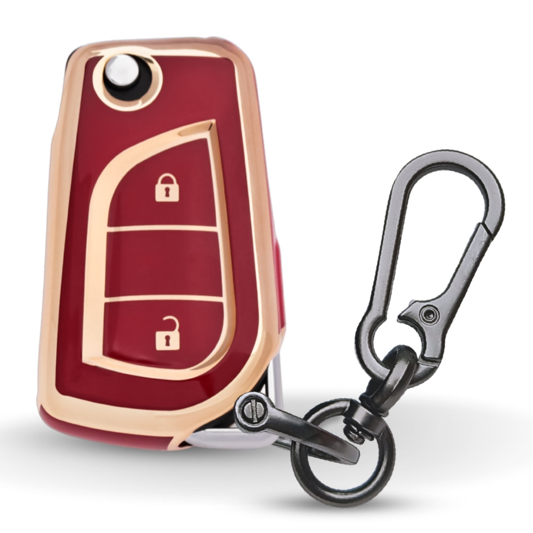 Toyota Gold Line TPU Key Cover with Keychain