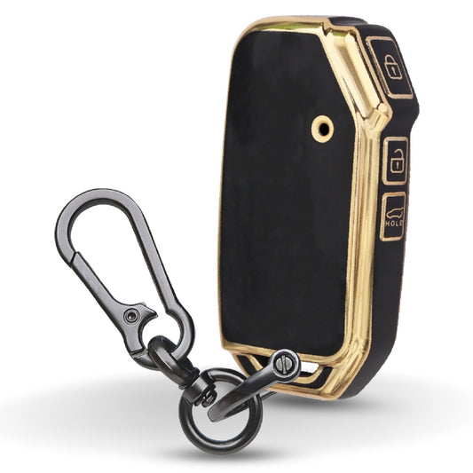 Kia Gold Line TPU Key Cover with Keychain (Type 1)