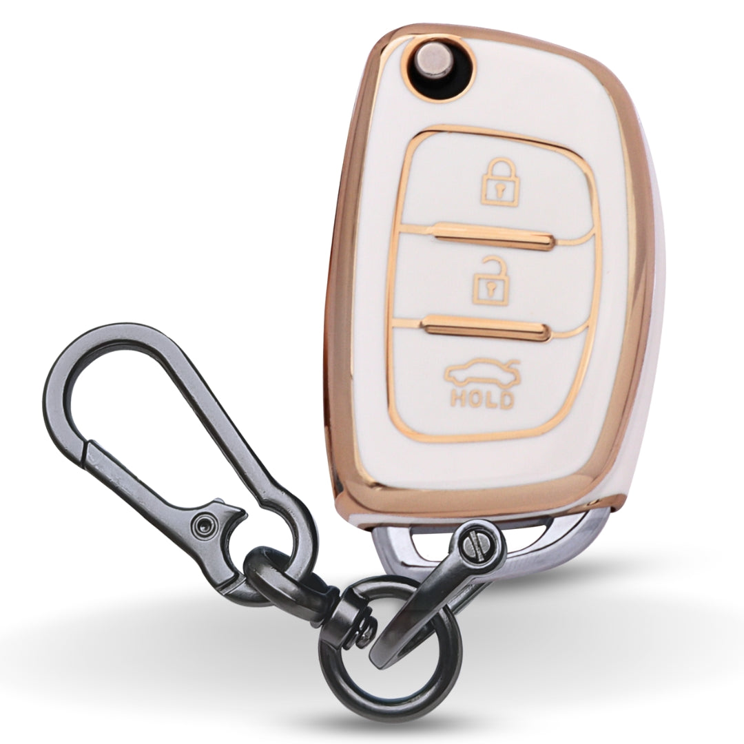 Hyundai Gold Line TPU Key Cover with Keychain