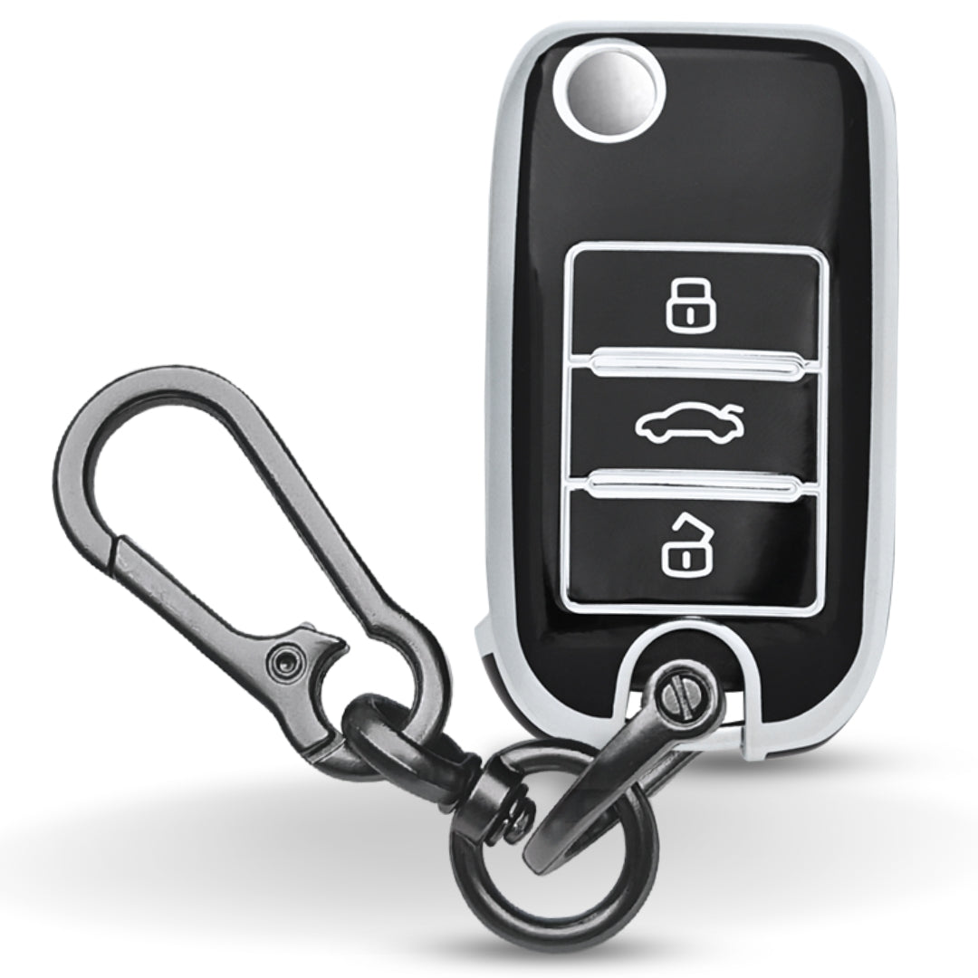 MG Silver Line TPU Key Cover with Keychain