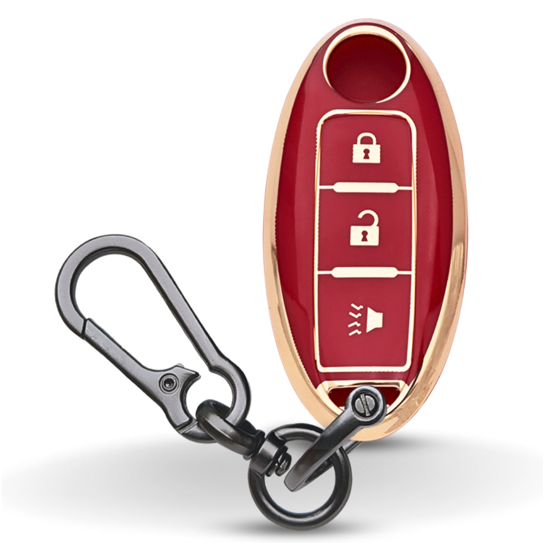 Nissan Gold Line TPU Key Cover with Keychain
