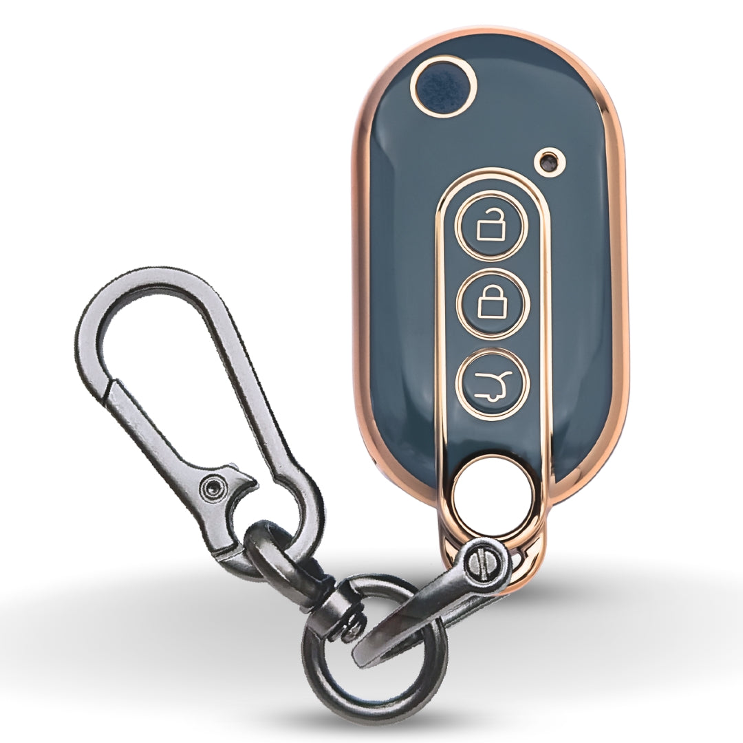 MG Gold Line TPU Car Key Cover with Keychain (Type 1)