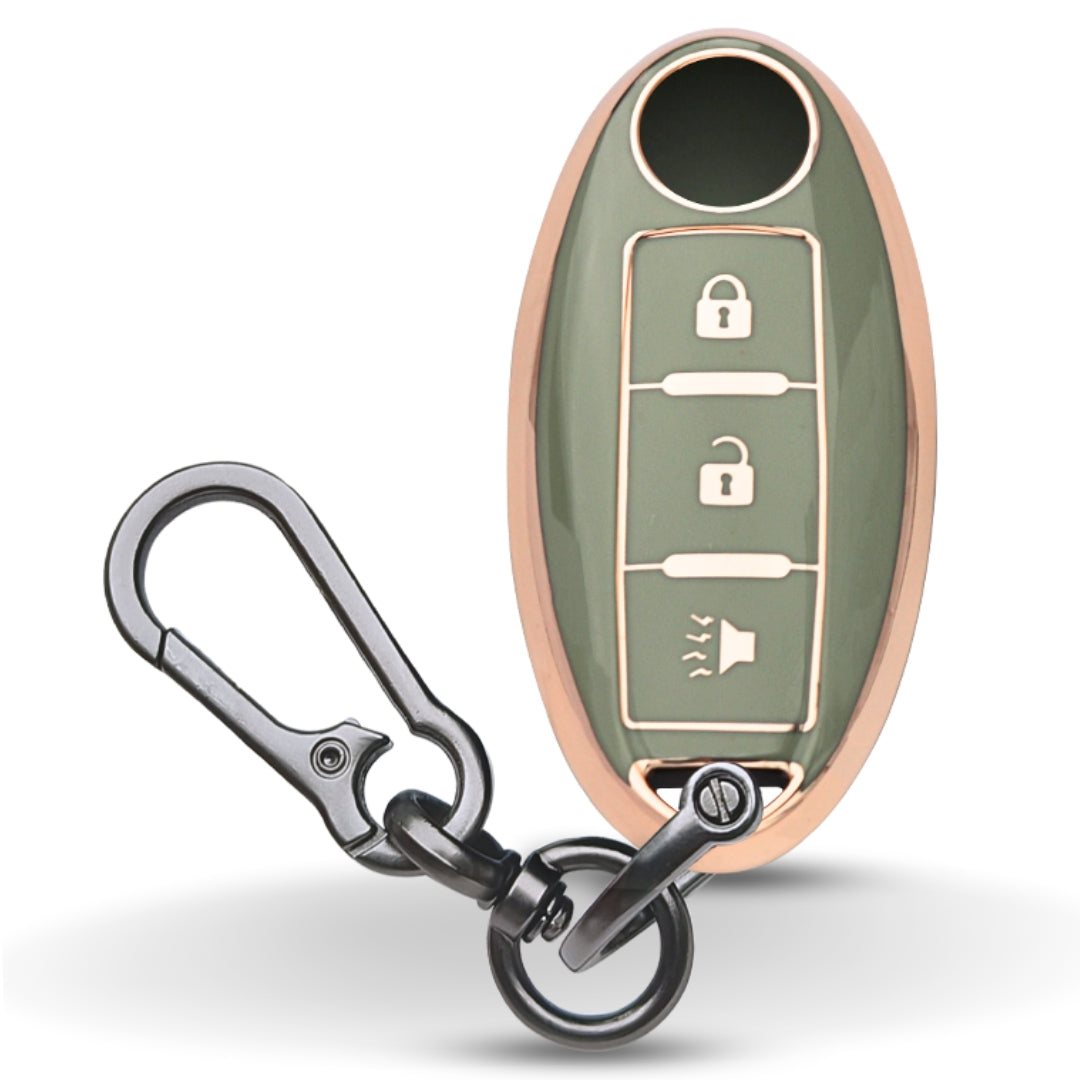 Nissan Gold Line TPU Key Cover with Keychain