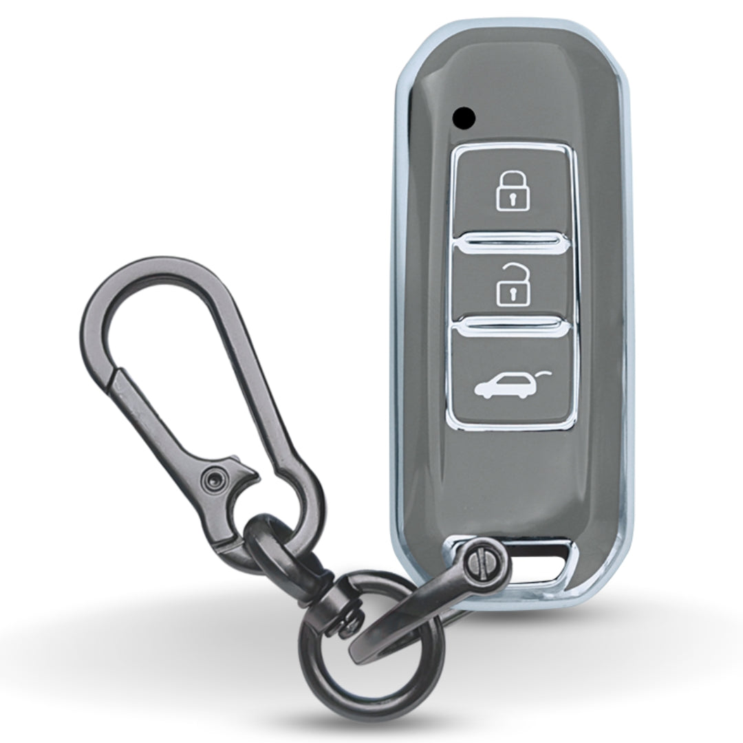 MG Silver Line TPU Key Cover with Keychain