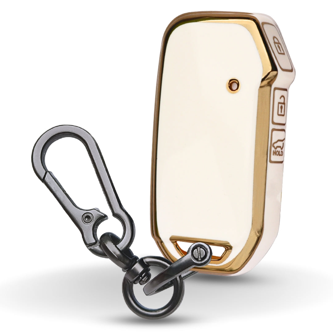 Kia Gold Line TPU Key Cover with Keychain (Type 1)