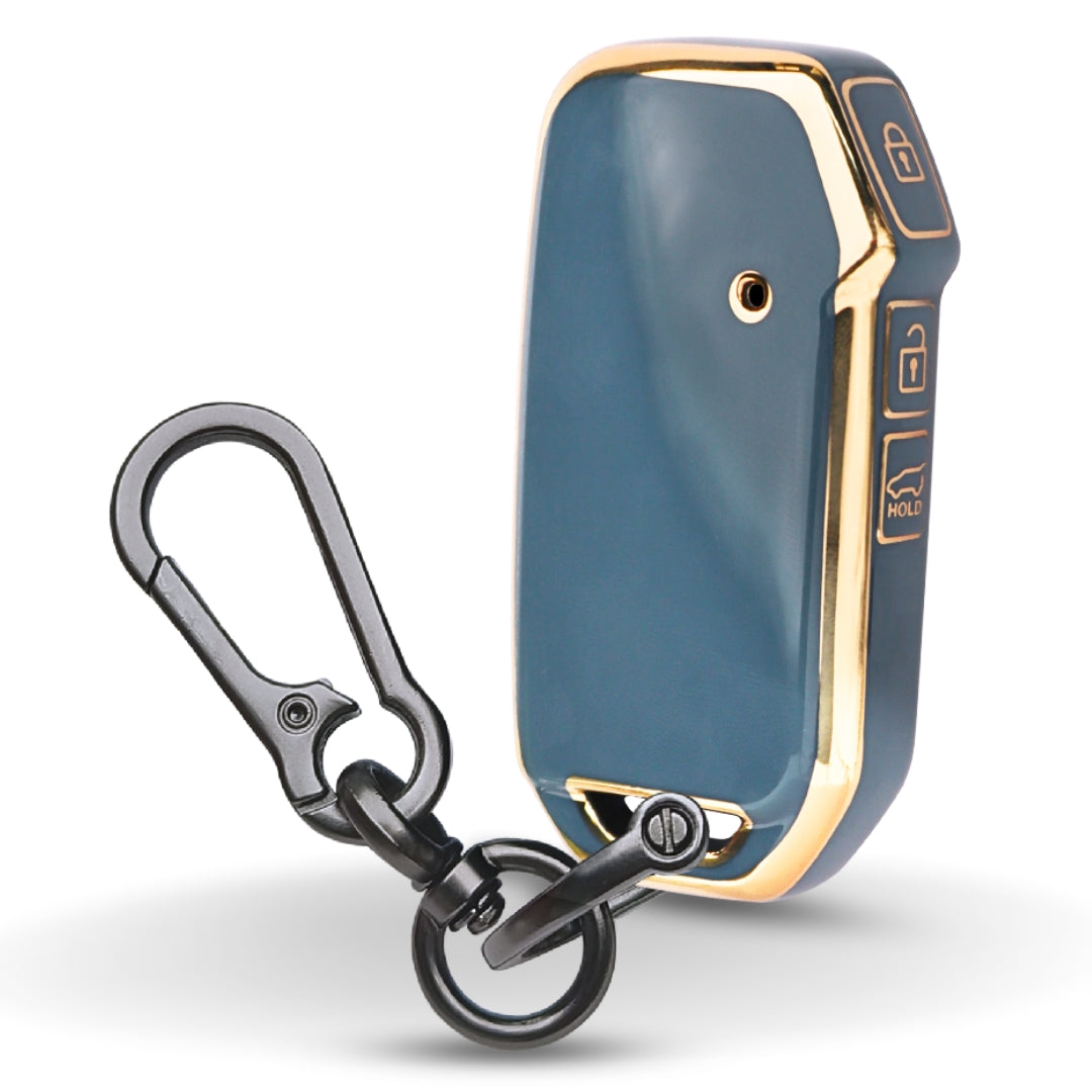 Kia Gold Line TPU Key Cover with Keychain (Type 1)
