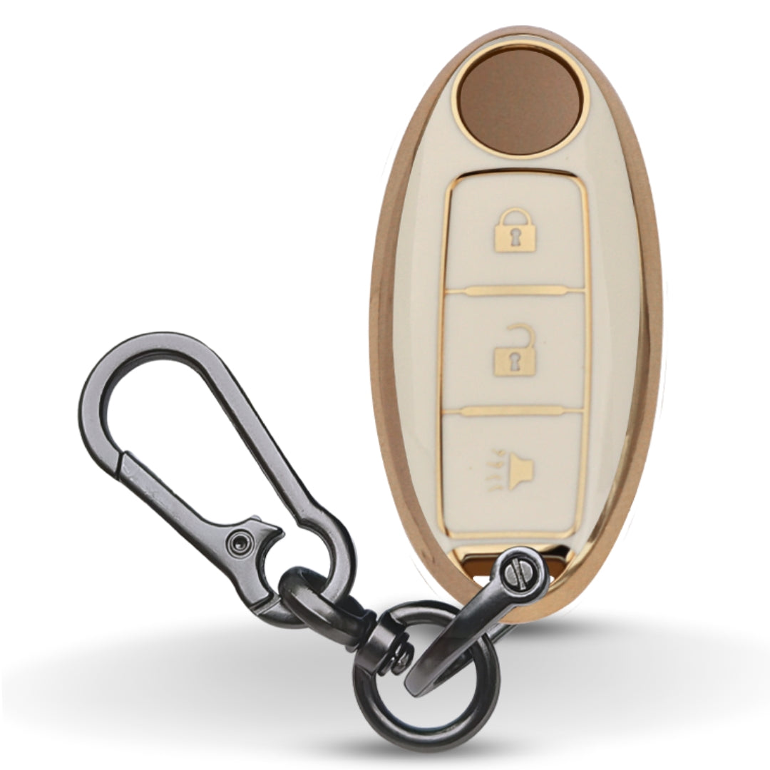 Nissan Gold Line TPU Key Cover with Keychain
