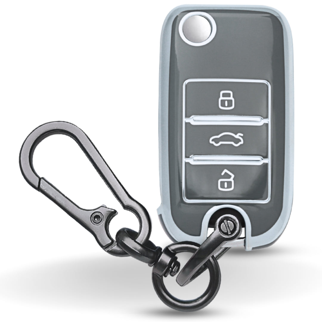 MG Silver Line TPU Key Cover with Keychain