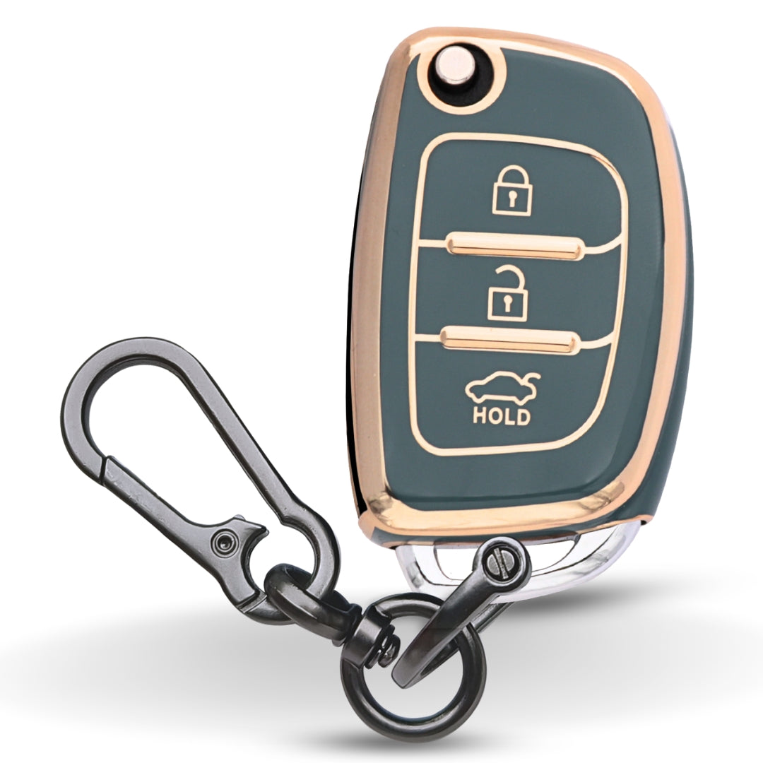 Hyundai Gold Line TPU Key Cover with Keychain