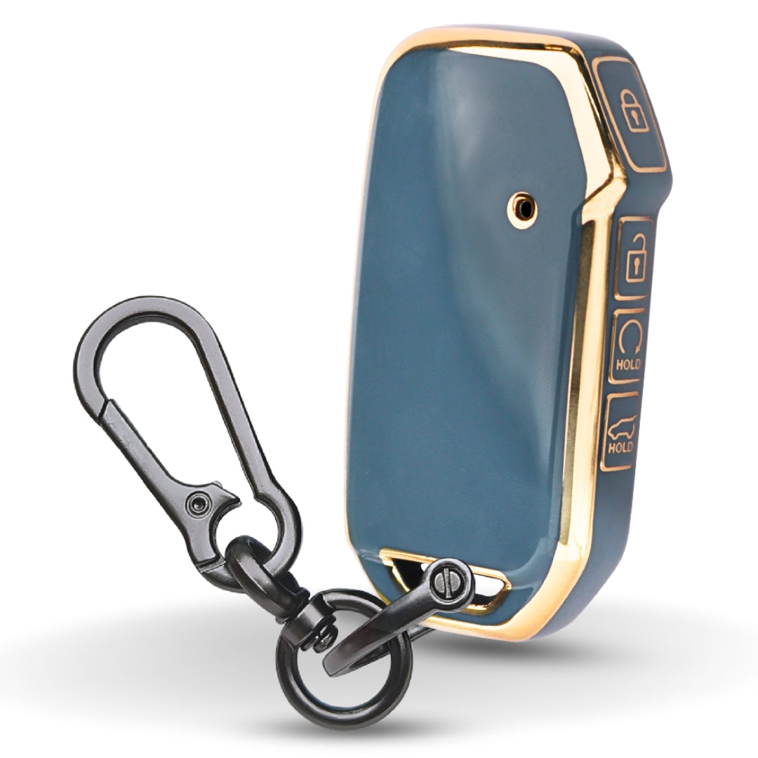 Kia Gold Line TPU Key Cover with Keychain