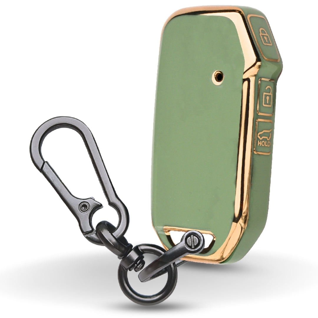 Kia Gold Line TPU Key Cover with Keychain (Type 1)