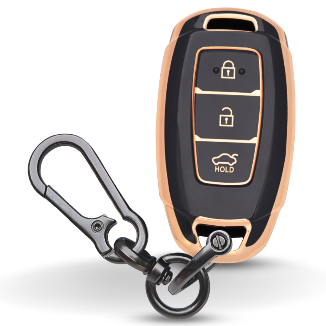 Hyundai Gold Line TPU Key Cover with Keychain