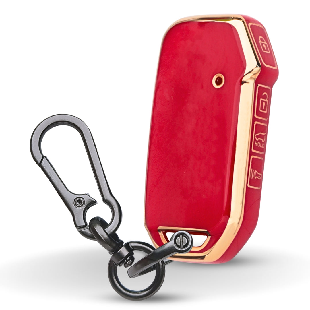 Kia Gold Line TPU Key Cover with Keychain (Type 1)