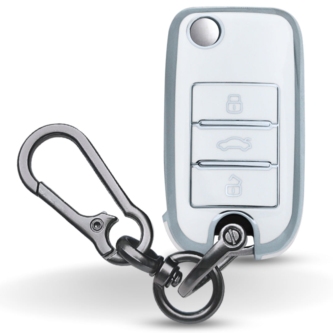 MG Silver Line TPU Key Cover with Keychain