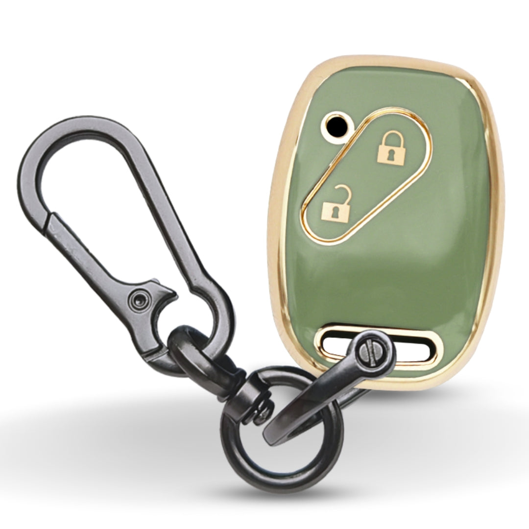 Honda Gold Line TPU Key Cover with Keychain