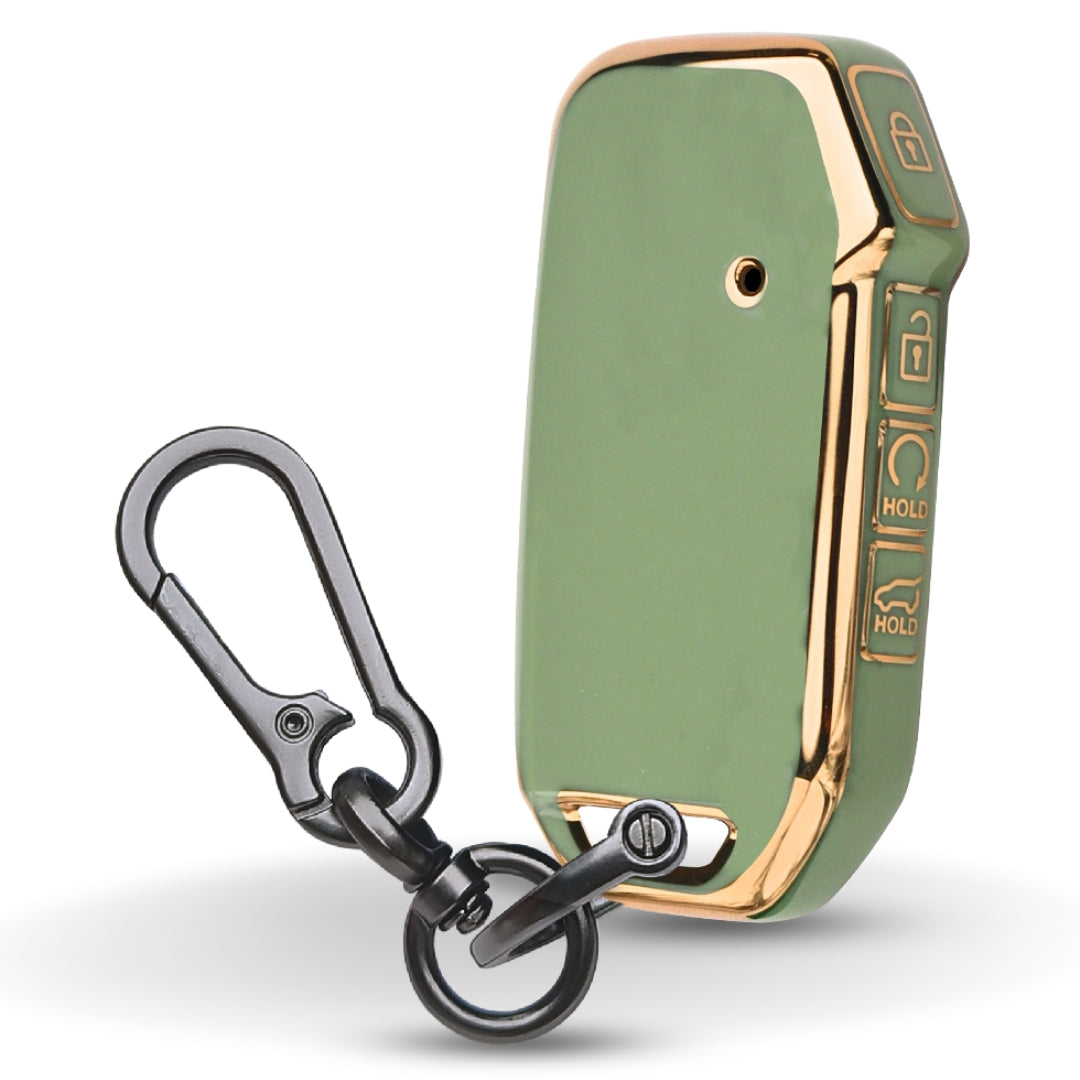 Kia Gold Line TPU Key Cover with Keychain