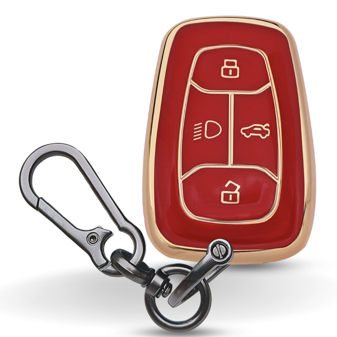 Tata Gold Line TPU Key Cover with Keychain