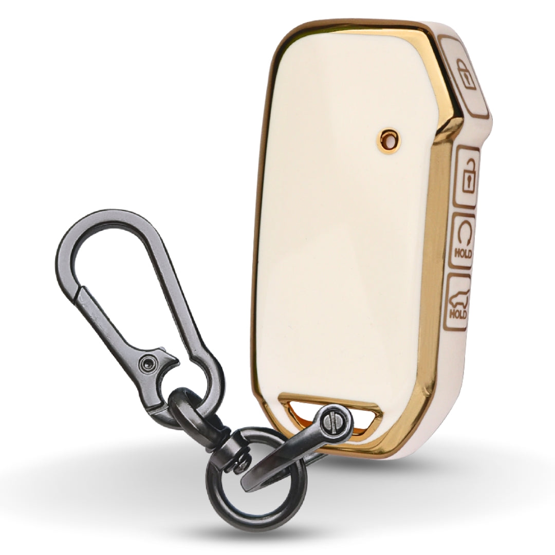 Kia Gold Line TPU Key Cover with Keychain