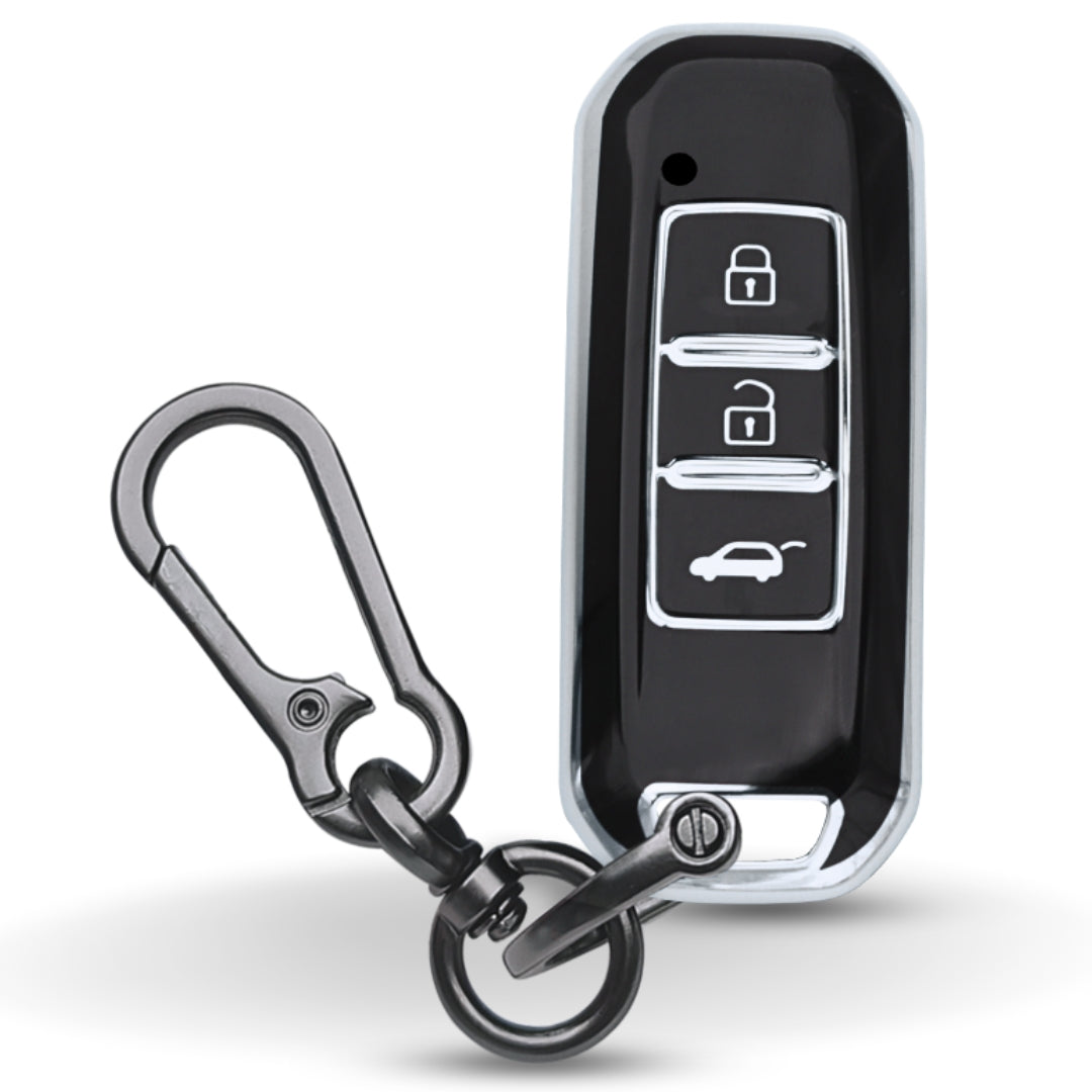 MG Silver Line TPU Key Cover with Keychain