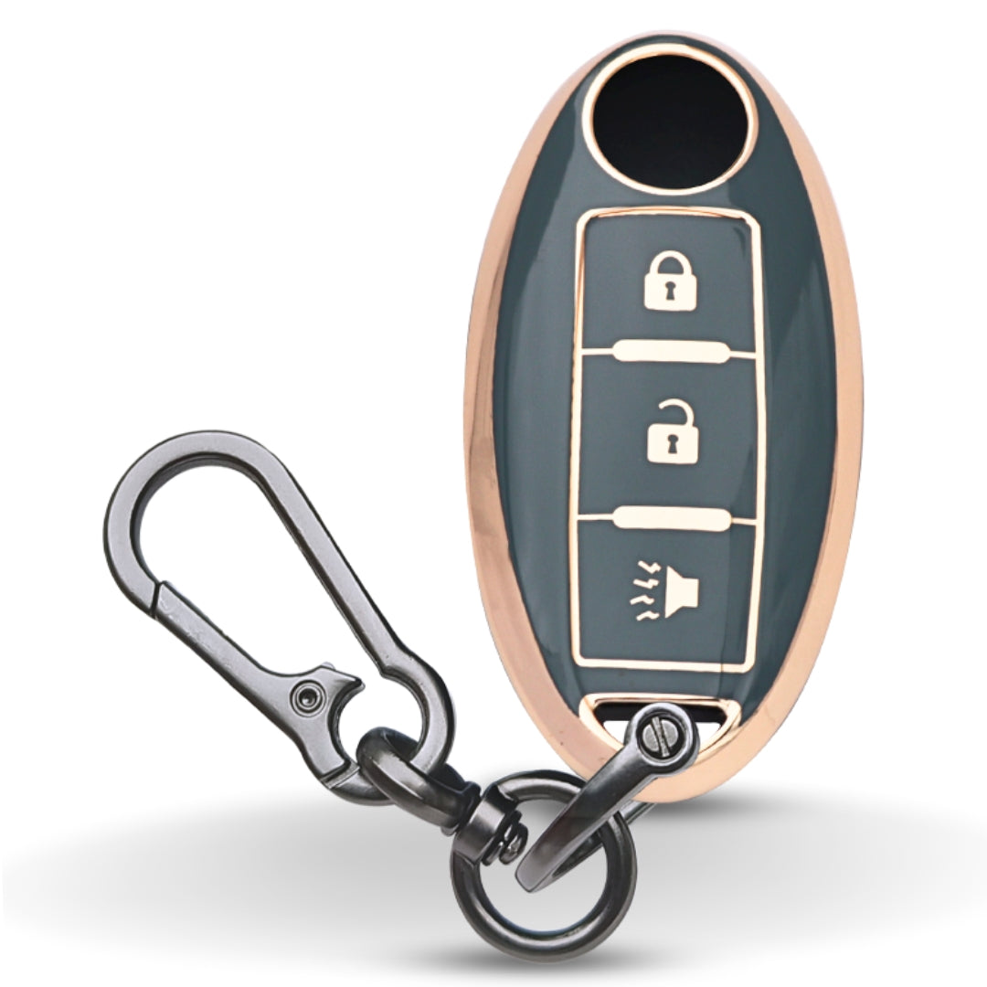 Nissan Gold Line TPU Key Cover with Keychain
