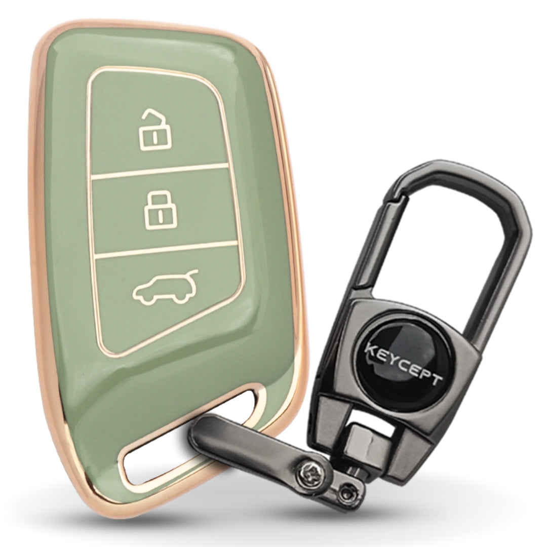 MG Gold Line TPU Key Cover with Keychain (Type 2)