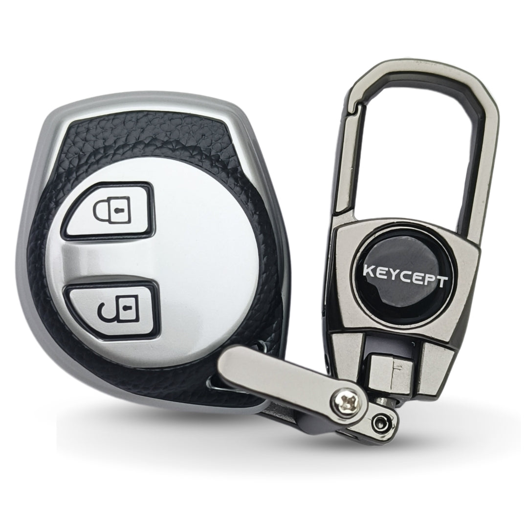 Suzuki TPU Leather Key Cover with Keychain (Type 2)