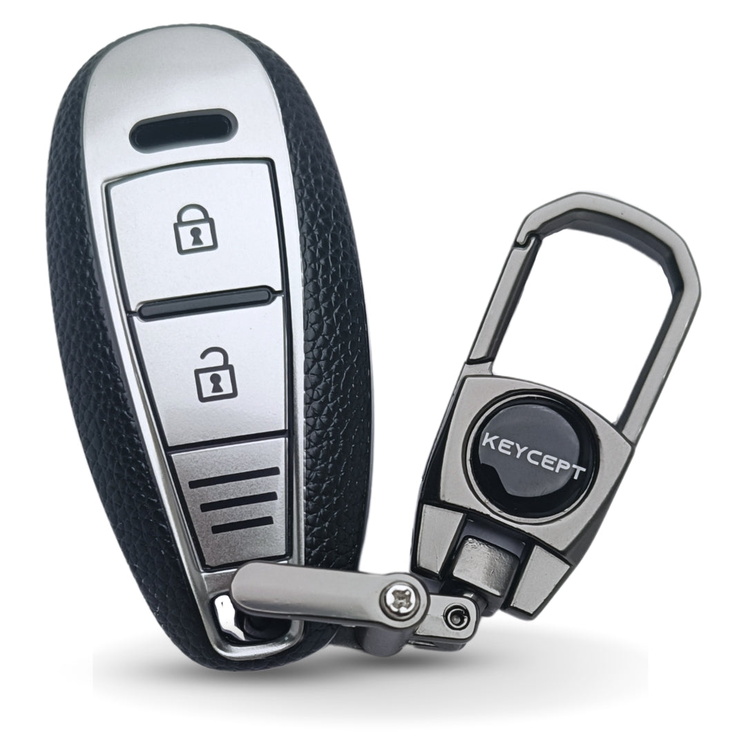 Suzuki TPU Leather Key Cover with Keychain (Type 2)