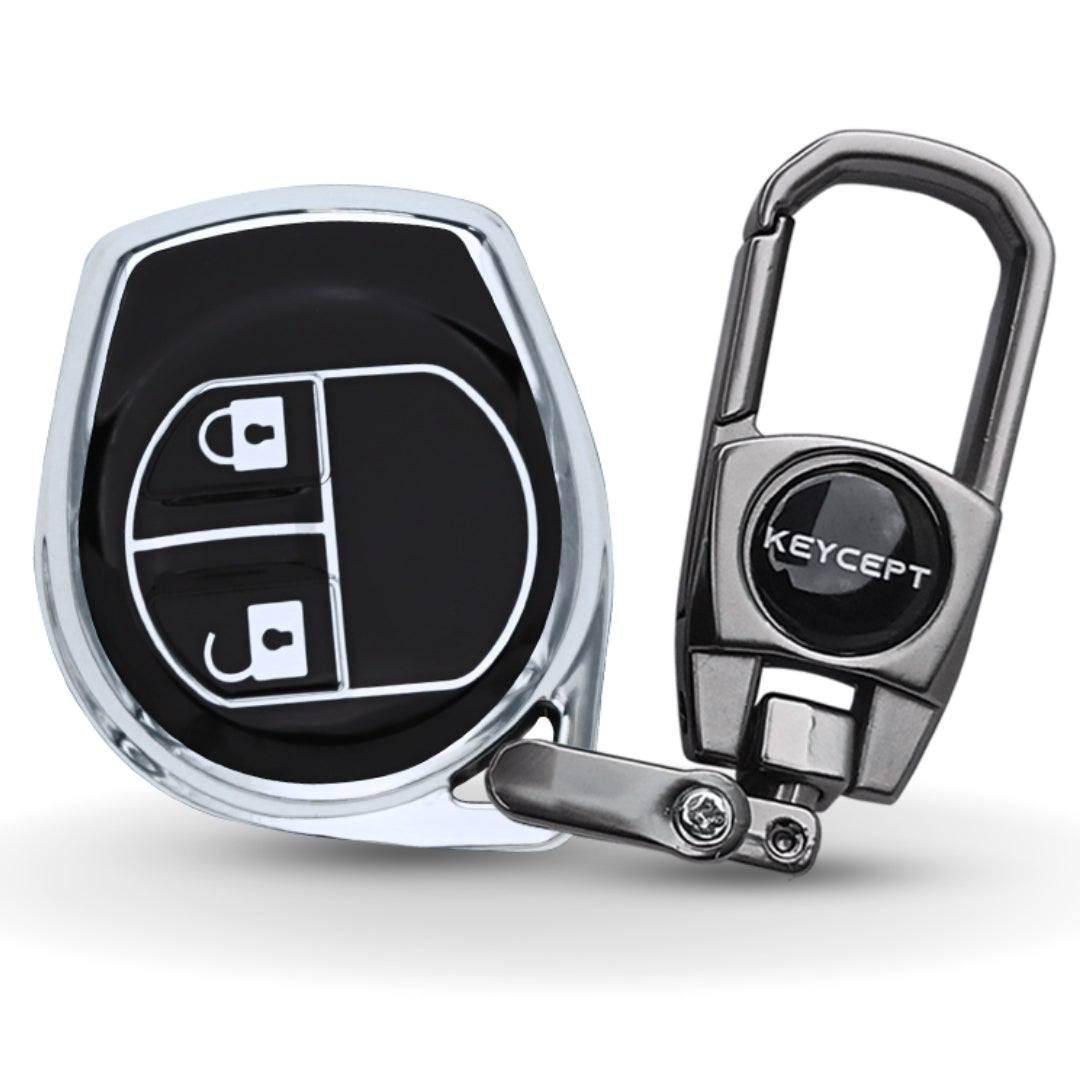 Suzuki Silver Line TPU Key Cover with Keychain