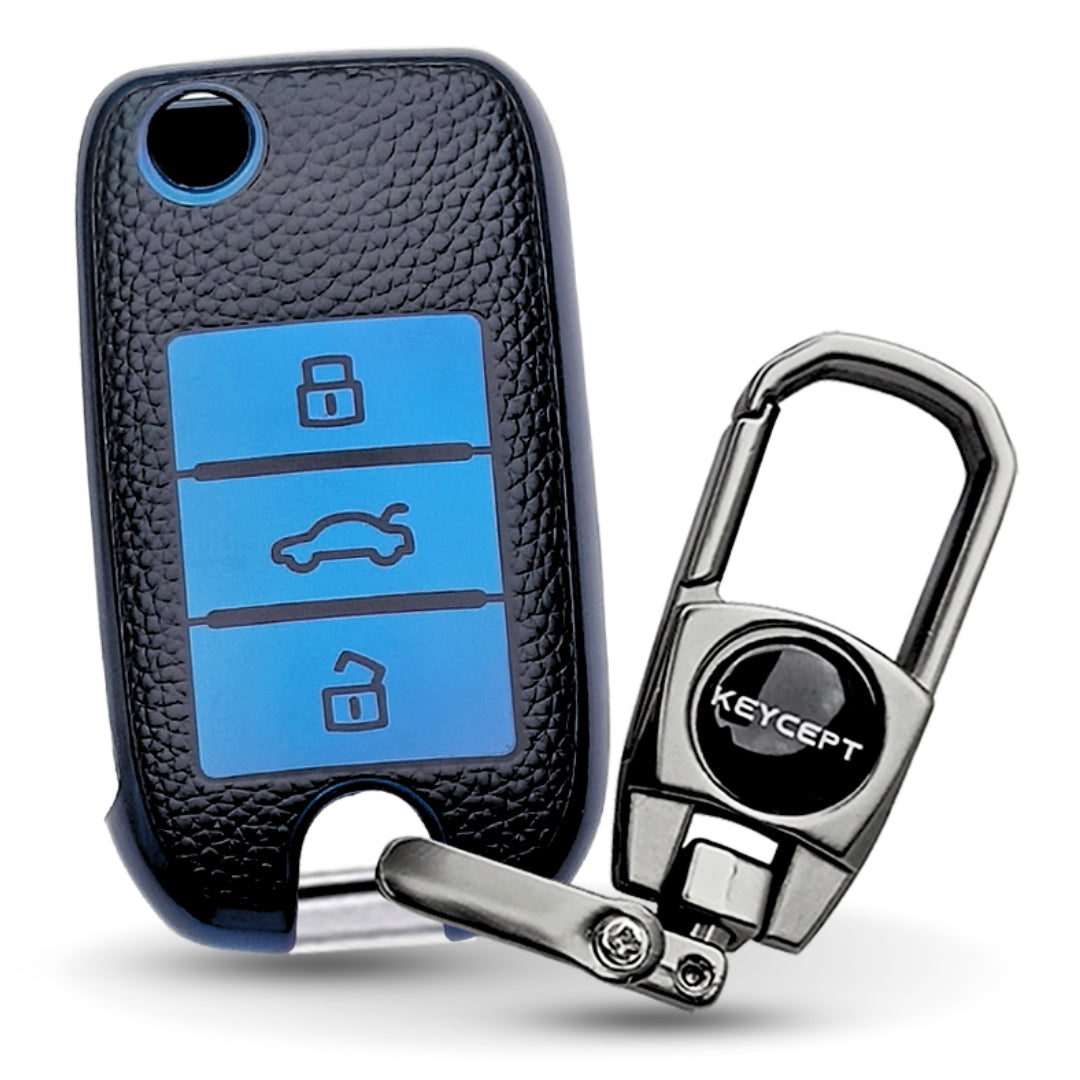 MG TPU Leather Key Cover with Keychain (Type 2)