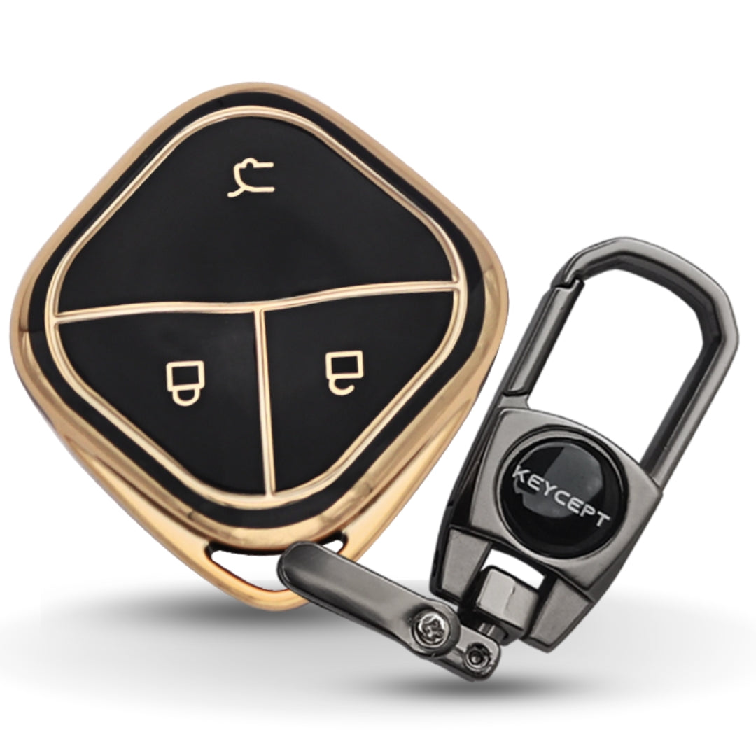MG Gold Line TPU Key Cover with Keychain (Type 2)
