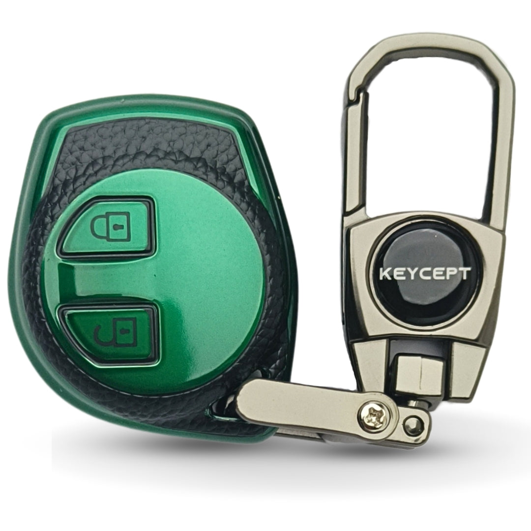 Suzuki TPU Leather Key Cover with Keychain (Type 2)
