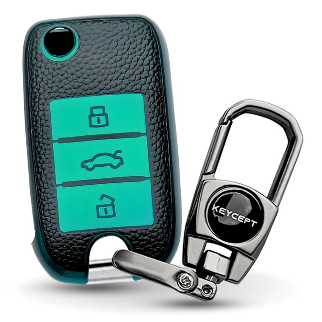 MG TPU Leather Key Cover with Keychain (Type 2)