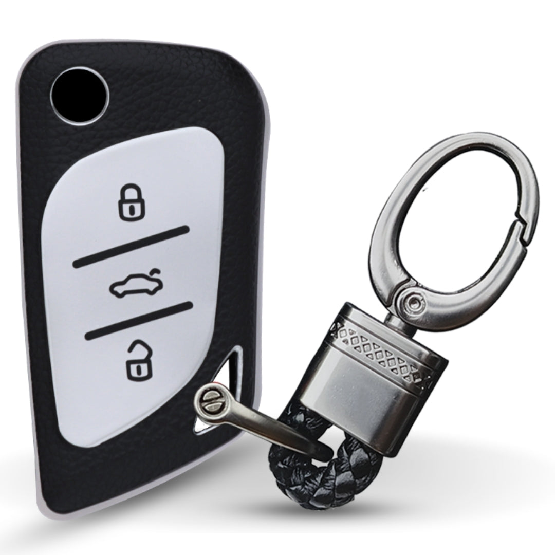 Universal TPU Leather Key Cover with Keychain (Type 4).