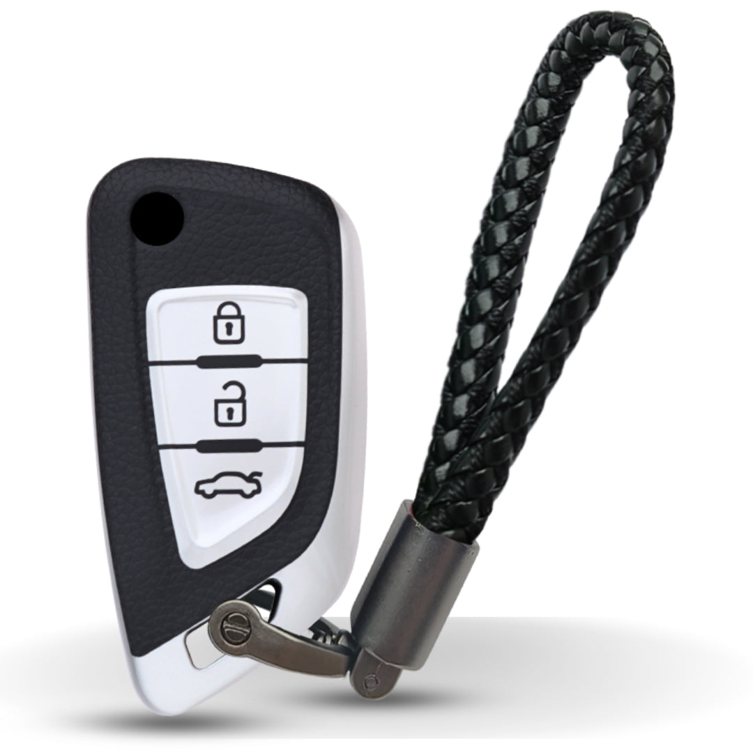 Universal TPU Leather Key Cover With Keychain. (Type K6)