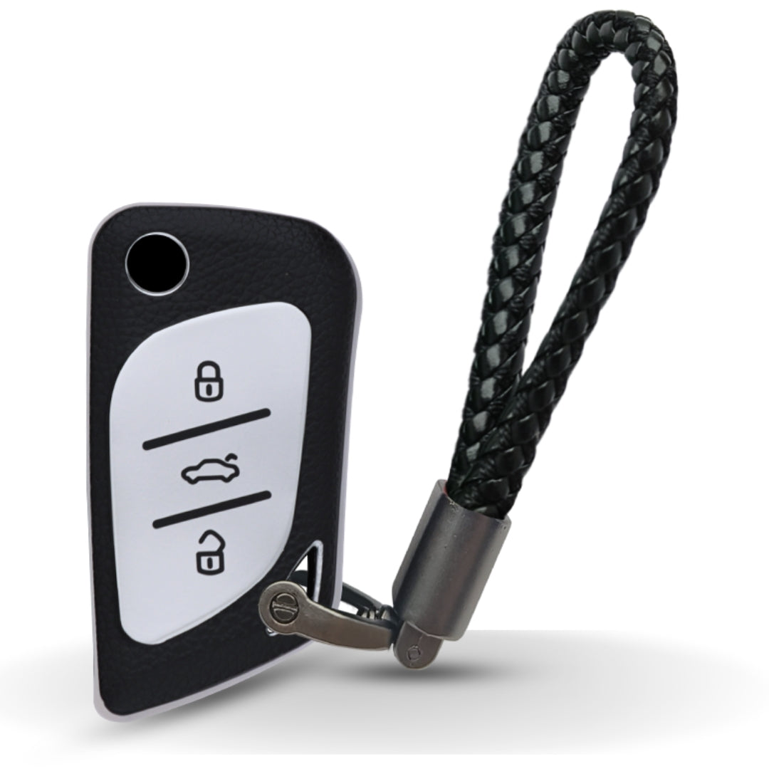 Universal TPU Leather Key Cover with Keychain (Type 6).