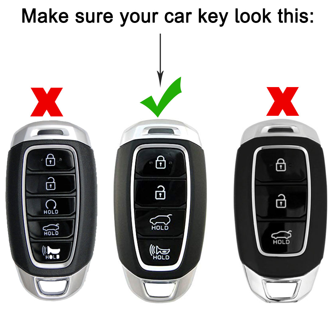 Hyundai Gold Line TPU Key Cover with Keychain (Type 2)
