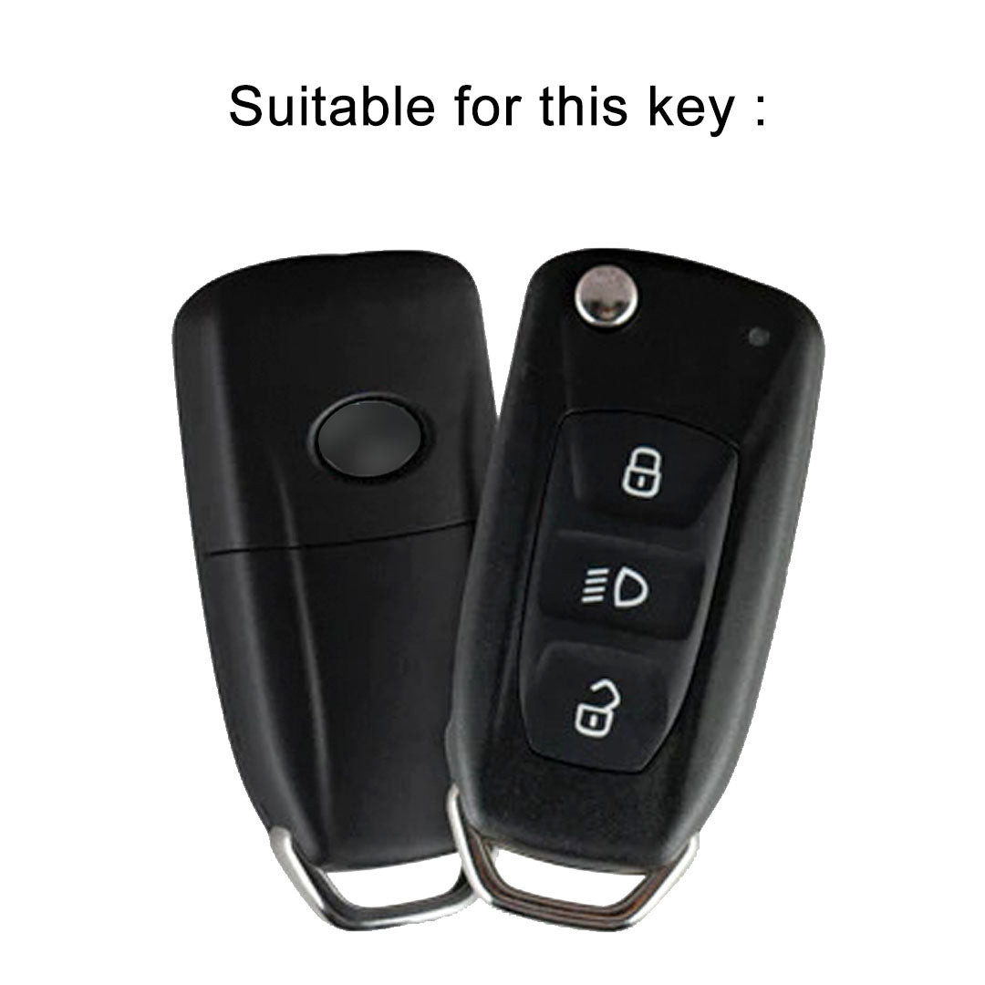 Tata TPU Leather Key Cover with Keychain (Type 1)