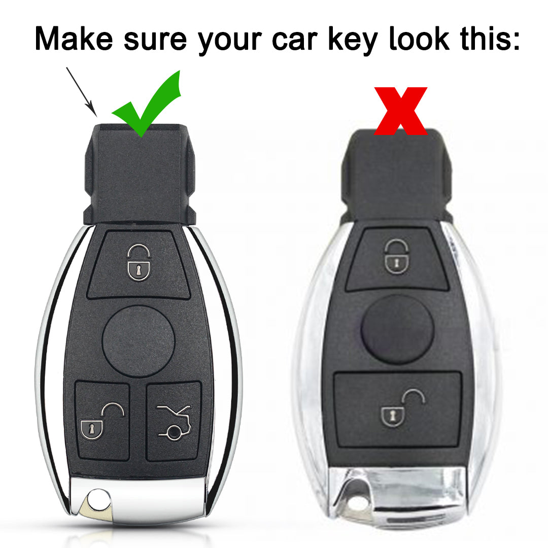 Mercedes Benz Gold Line TPU Key Cover with Keychain (Type 2)