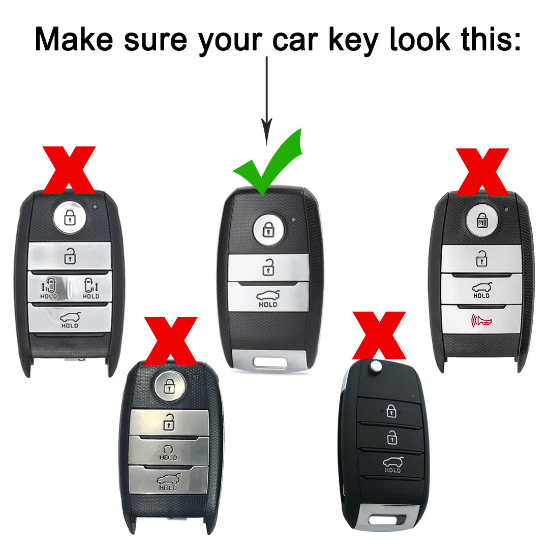 Kia Gold Line TPU Key Cover with Keychain (Type 2)